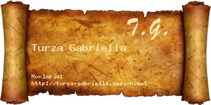 Turza Gabriella névjegykártya