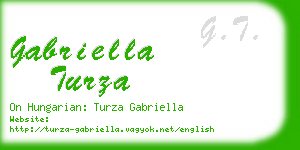 gabriella turza business card